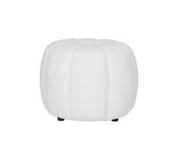 Lisa design pouf rond bouclette - écru