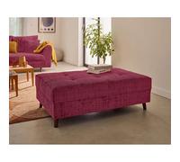 Lisa design pouf rond velours - Prune