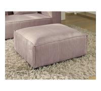 Lisa design Pouf rond velours - Rose
