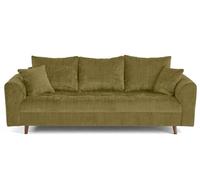 Lisa Design Rune - canapé Droit 3 Places en Velours texturé