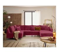 Lisa design Rune canapé panoramique - Prune