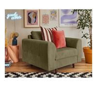 Lisa design Rune fauteuil velours côtelé - Vert