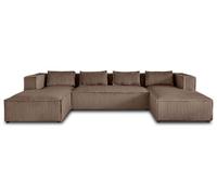 Lisa design canapé panoramique Stella - Taupe