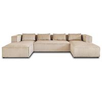 Lisa design Canapé panoramique Stella - Beige