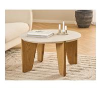 Lisa design Table basse Noeva ronde - Marron
