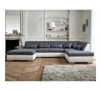 Lisa design Vermont canapé panoramique d'angle droit - Blanc