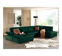Lisa design Vermont canapé panoramique d'angle droit - Vert