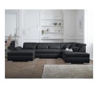 Lisa design Vermont canapé panoramique - Noir