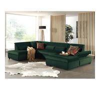 Lisa design Vermont canapé panoramique - Vert