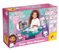 Table éducative - LISCIANI - Gabby's Dollhouse - Super Desk - Jeux logiques - Personnages animés - Activités ludiques Multicolore G