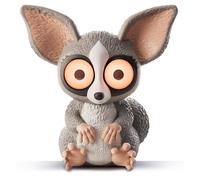 Lisciani - RAINY DAYS - Lampe LED Bush Baby Dès 12 Ans - Veilleuse Animaux à Intensité Réglable - Rechargeable USB Type C - Éclairage Tamisé - Accessoire Chambre Ado - Favorise Autonomie et Détente