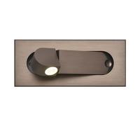 Liseuse LED Tete De Lit avec, Applique Murale Décorative Encastrée, Orientable À 360 °, Pliable À 90 °, 3W Neutre 4000K,Matte