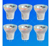 LISOCLU GZ4 ampoule halogène (6pcs) -économie d'énergie 12v 350lm 100cpi GZ4 MR-8 lampe halogène pour votre salon!(35W/12V)