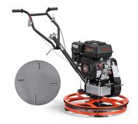 VEVOR, lisseur de béton à ailettes de 590 mm, comprenant une plaque de lissage et 4 lames. Lisseur de béton avec moteur essence 4 temps de 5,5 chevaux et angle de lame réglable de 0 à 18°, vitesse de