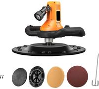 Lisseuse électrique pour enduit et mortier - Lisseuse/polisseuse murale - 220 V CA - 1700 W - 80-600 tr/min - Mélangeur automatique - Pour béton et ciment - Jaune