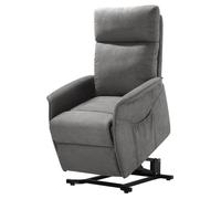 LISSONE - Fauteuil Relax et Releveur Electrique Tissu Gris
