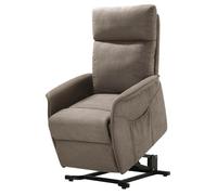 LISSONE - Fauteuil Relax et Releveur Electrique Tissu Taupe