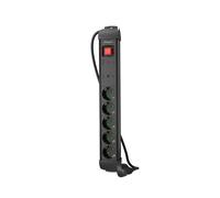Lanberg SP1-05F-0300-BK multiprise 3 m 5 sortie(s) CA Intérieure Noir