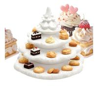 lisutupode Deviled Assiette à œufs | Vaisselle en résine en forme de sapin de Noël à 4 couches | Présentoir à apéritif à 26 trous, pour fêtes, vacances, Thanksgiving, Pâques, barbecue, fêtes en plein