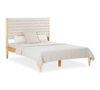 Homestyle4U Lit 2 places avec sommier 140x200 cm