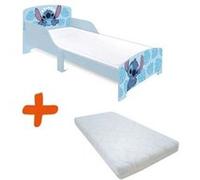 Lit 2 places bebegavroche 70x140 matelas oreiller sommier tete de lit - sommier a lattes bleu Bleu