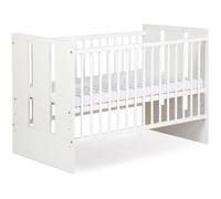 Lit à barreaux - Paula - Blanc - Réglable - 120/60cm