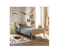 Lit adulte en pin massif naturel avec véritable cannage ANNA 90x190 - LT17018 - ANNA