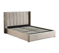 Lit Adulte Sommier Relevable Fady 160x200cm Taupe