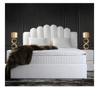 Lit avec coffre 180cm en velours + matelas + surmatelas JAZZ