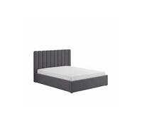 Concept Usine Lit avec coffre de rangement Savannah 140x190 cm velours gris foncé