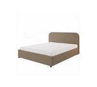 Concept Usine Lit avec coffre de rangement Houston 140x190 cm velours taupe