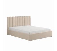 Concept Usine – Lit Savannah avec coffre de rangement 160 x 200 cm velours beige