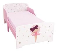 Fun House – Lit bébé Danseuse Ballerine – Sommier à lattes – 140 x 70 cm – Multicolore