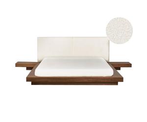 Lit avec sommier Bouclé ZEN 160 x 200 cm Frêne marron