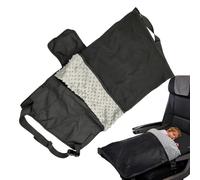 Lit Avion pour Enfant Repose-Pieds Portable et Pliable | Lit Avion Pour Avec Couverture Pour Garçons et Filles Vacances Cabine Escale Nuitée Long Repos Sommeil