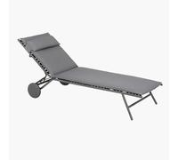 Lit bain de soleil LAFUMA Miami II BeComfort - Gris Silver
