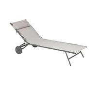 Lit bain de soleil LAFUMA Miami II - Gris Galet