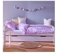 Mid.you Lit banquette MES 90x200 cm Pin blanc avec tiroir