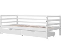 Happy Garden Lit banquette enfant JULES 190 x 90 cm, sommier, anti-chute, 2 tiroirs gigognes