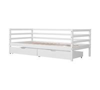 Happy Garden Lit banquette enfant JULES 190 x 90 cm, sommier, anti-chute, 2 tiroirs gigognes