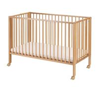 tiSsi Lit pliable pour enfant 60x120 cm – hêtre massif – coloris naturel