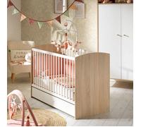 Lit bébé - 120 x 60 cm - Matelas inclus - Access - Bois/Blanc - SAUTHON