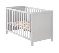 Roba – Lit cododo 60 x 120 cm – Réglable en hauteur, 5 barreaux amovibles, sommier à lattes – Gris