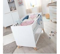 Lit Bébé 2en1 Cododo Et Lit Indépendant Leon Blanc - Chêne Othello TU
