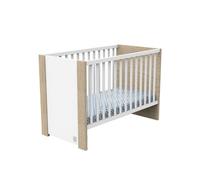 Lit Bébé 60x120 Cm Antonin Bois Et Blanc - Sauthon Meubles
