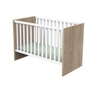 Lit Bébé 60x120 Nova Blanc Lin - Sauthon Meubles