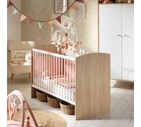 Lit Bébé À Barreaux - Access Marron/blanc 60X120