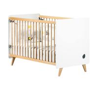Lit Bébé À Barreaux - Oslo Blanc 60X120