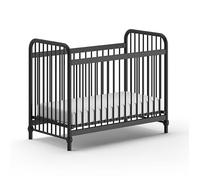 Vipack Lit bébé Bronxx mat noir 60 x 120 cm