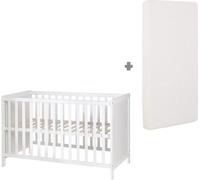 Lit bébé cododo 2-en-1 ROBA - Blanc, 60 x 130 cm